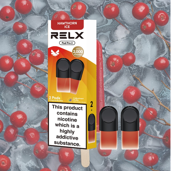 Shop RELX Global E-cigrette Vape RELX Pod Pro Hawthorn Ice Cherry Popsicle 1.8% Nicotine