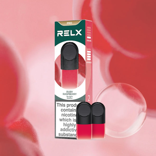 Shop RELX Global E-cigrette Vape RELX Pod Pro Ruby Raspberry Raspy Ruby 1.8% Nicotine