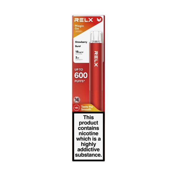 MagicGo GA600 Disposable Vape | RELXNOW Official RELX MagicGo GA600 Strawberry Burst
