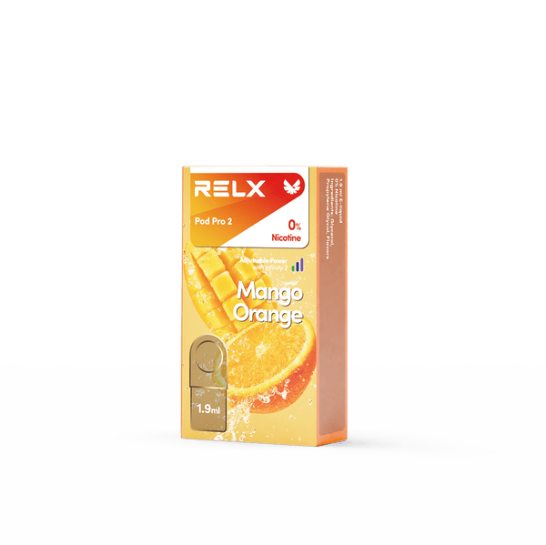 RELX Global E-cigrette Vape RELX Pod Pro Mango Orange(1 Packed) Price Us 5.90 0% Nicotine