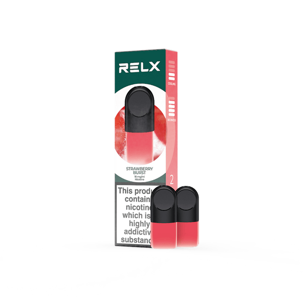 RELX Global E-cigrette Vape RELX Pod Pro Strawberry Burst Price Us 11.40 1.8% Nicotine