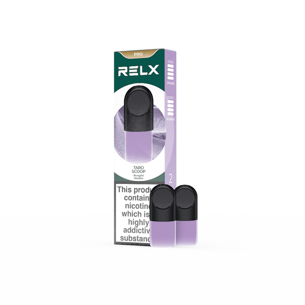 RELX Global E-cigrette Vape RELX Pod Pro Taro Scoop Price Us 11.40 1.8% Nicotine