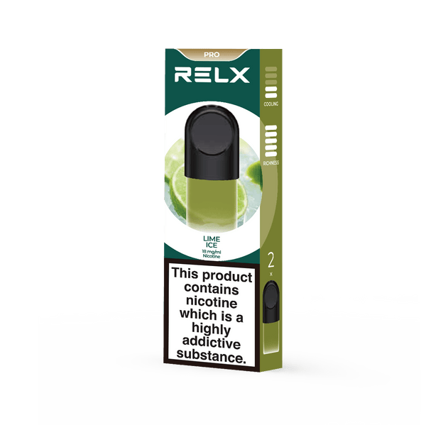 RELX Official | RELX Pod Pro - Vape Pods With Rich Flavors RELX Pod Pro (Autoship) (2-packed) 18mg/ml / Lime Ice