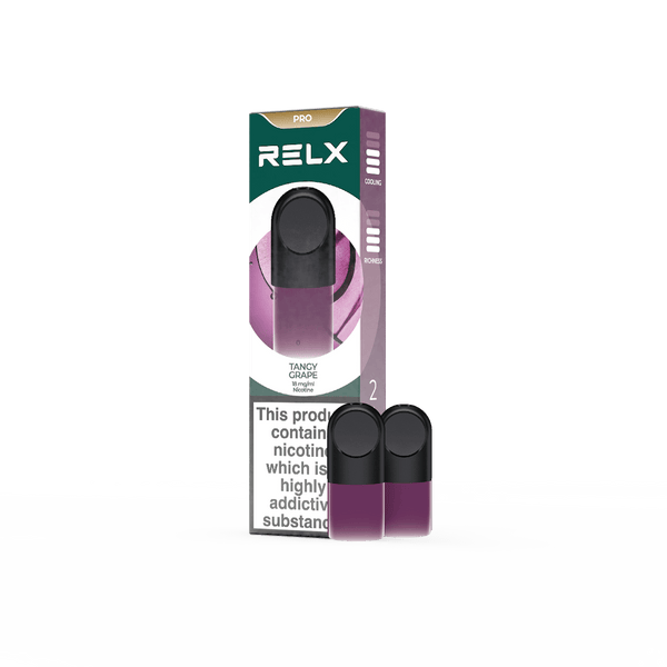 RELX Global E-cigrette Vape RELX Pod Pro Tangy Grape Price Us 11.40 1.8% Nicotine