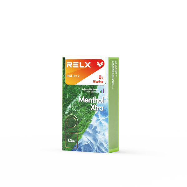 RELX Global Vape RELX Pod Pro Menthol Xtra (1 Packed) Price Us 5.90 0% Nicotine