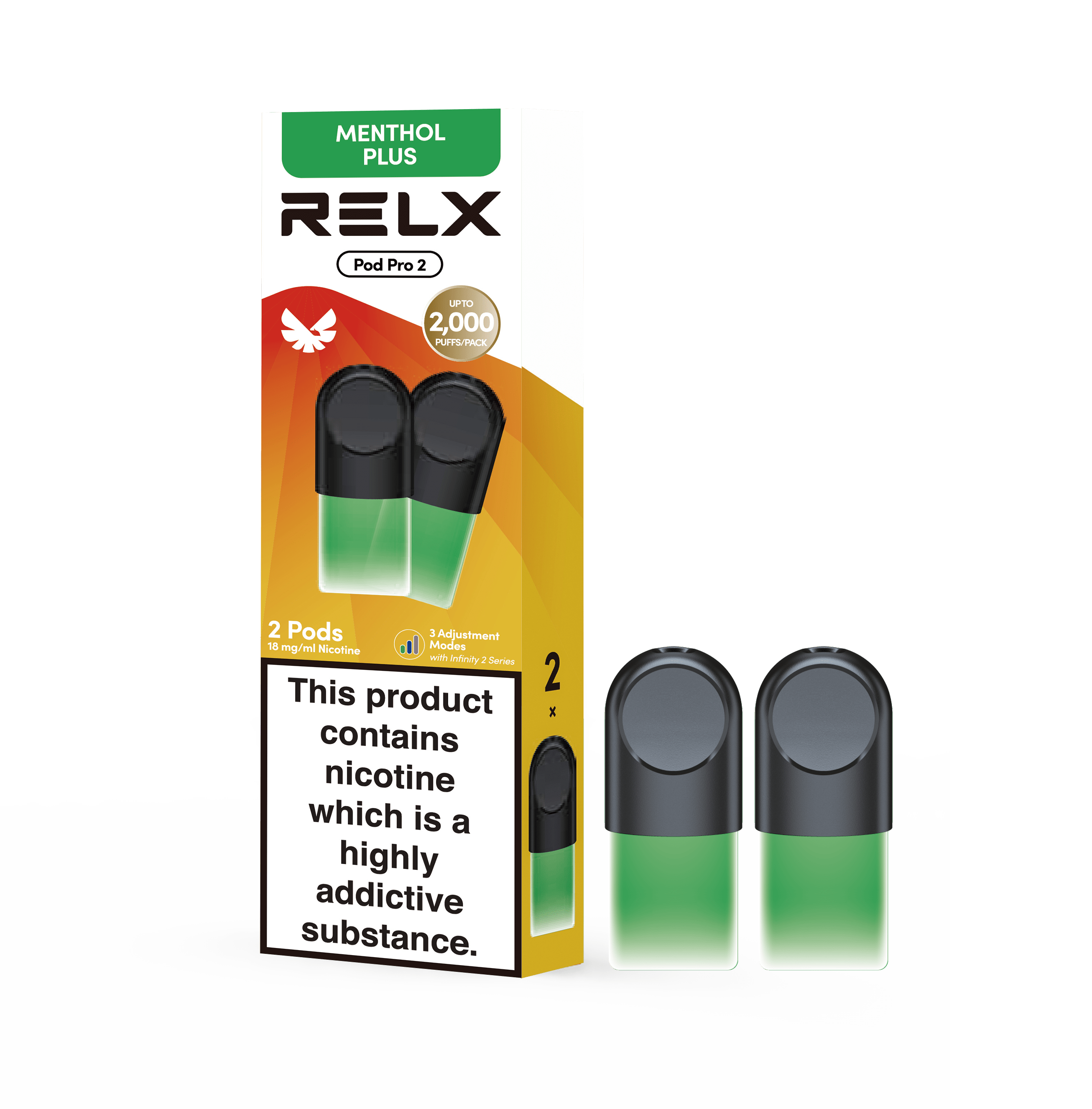RELX Pod Pro Menthol Plus Pods | Mint Vape Pod
