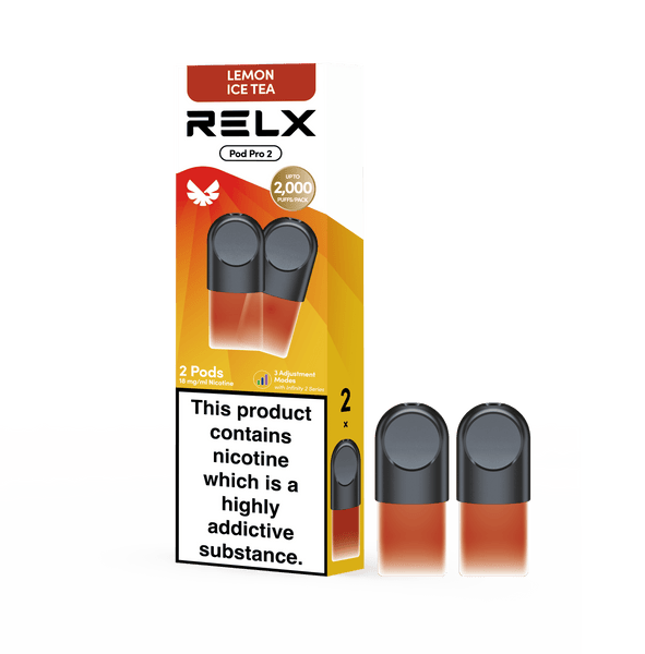 RELX Global E-cigrette Vape RELX Pod Pro Lemon Ice Tea Price Us 11.40 1.8% Nicotine