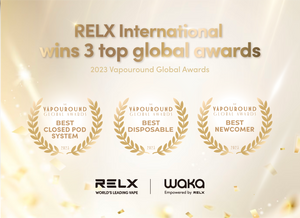 RELX Wins Three Categories at the Vapouround Global Awards 2023