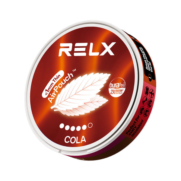 Explore RELX Global Nicotine Pouch RELX Nicotine AirPouch Cola Coolness Mingles 9mg/piece Nicotine  < 1mm Thin 🥤
