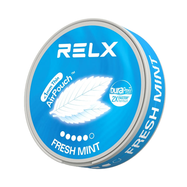 Explore RELX Global Nicotine Pouch RELX Nicotine AirPouch Fresh Mint Natural Mint 14mg/piece Nicotine  < 1mm Thin 🌿
