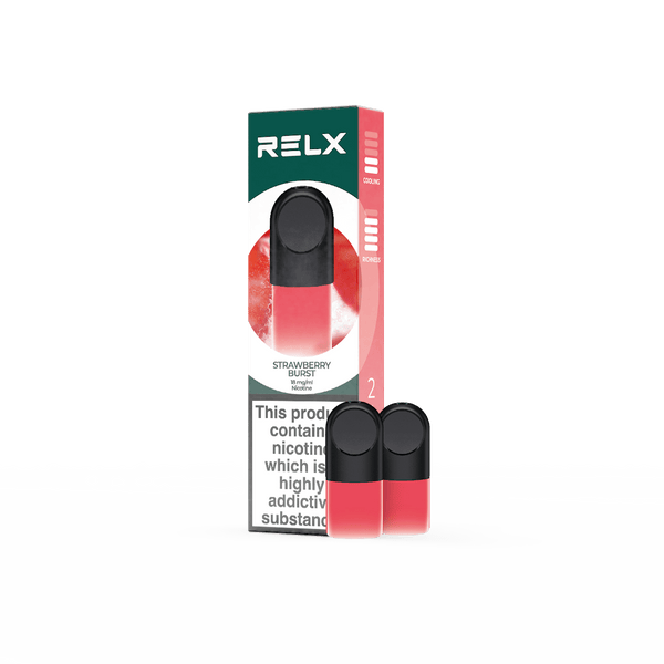 RELX Official | RELX Pod  RELX Pod 1.8% / Strawberry Burst / 2-Packed
