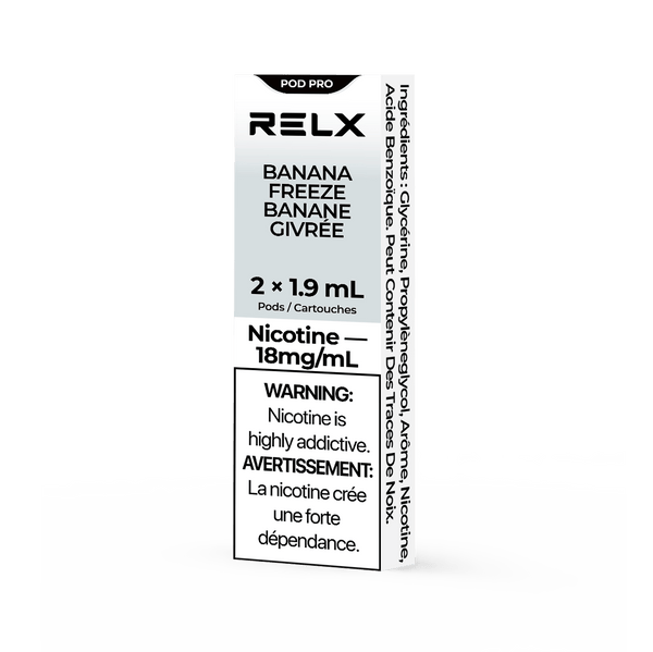 RELX Pod Pro 1.80% Dessert Banana Freeze relx-official-relx-pod-pro-vape-pods-with-rich-flavors-1-8-banana-freeze-2-packed-32183154770054
