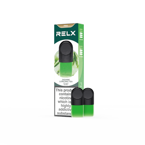 RELX Official | RELX Pod Pro - Vape Pods With Rich Flavors RELX Pod Pro 1.8% / Jasmine Longjing Tea / 2-Packed
