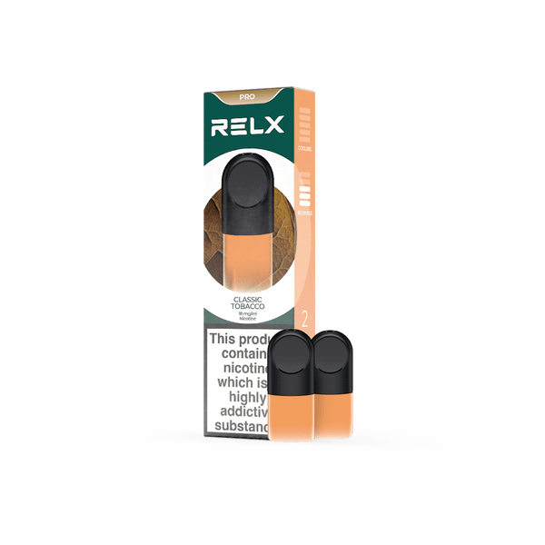 RELX Official | RELX Pod Pro - Vape Pods With Rich Flavors RELX Pod Pro (Autoship) (2-packed) 18mg/ml / Classic Tobacco
