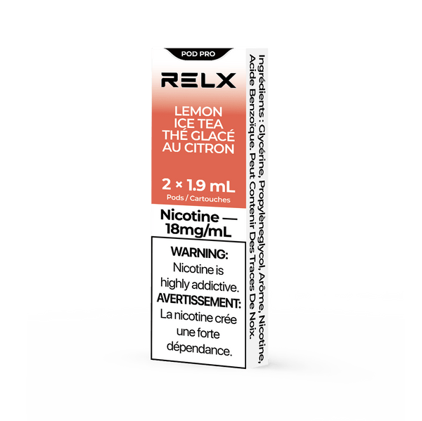 RELX Official | RELX Pod Pro - Vape Pods With Rich Flavors RELX Pod Pro (Autoship) (2-packed) 18mg/ml / Lemon Ice Tea
