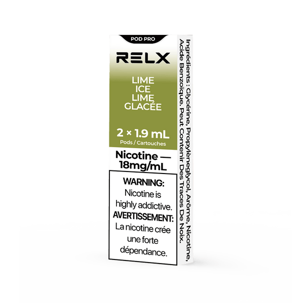RELX Official | RELX Pod Pro - Vape Pods With Rich Flavors RELX Pod Pro (Autoship) (2-packed) 18mg/ml / Lime Ice
