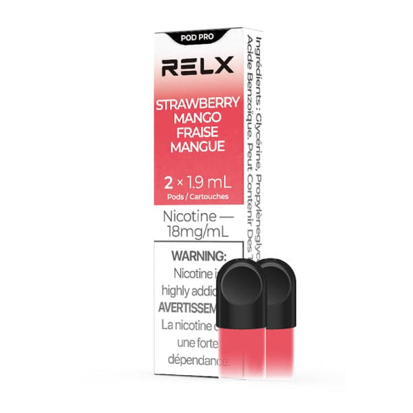 RELX Official | RELX Pod Pro - Vape Pods With Rich Flavors RELX Pod Pro (Autoship) (2-packed) 18mg/ml / Strawberry Mango
