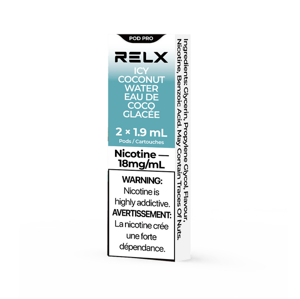 RELX Pod Pro 1.80% Beverage Icy Coconut Water relx-official-relx-pod-pro-vape-pods-with-rich-flavors-32183153229958
