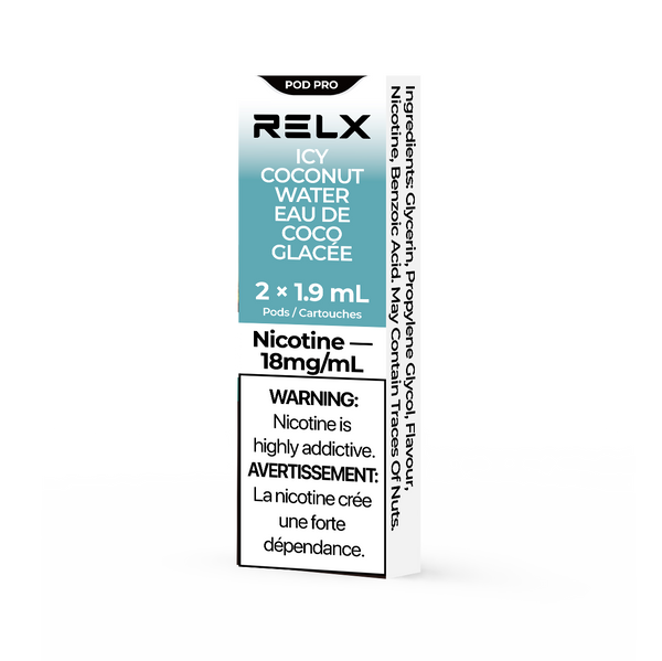 RELX Pod Pro 1.80% Beverage Icy Coconut Water relx-official-relx-pod-pro-vape-pods-with-rich-flavors-32183153557638
