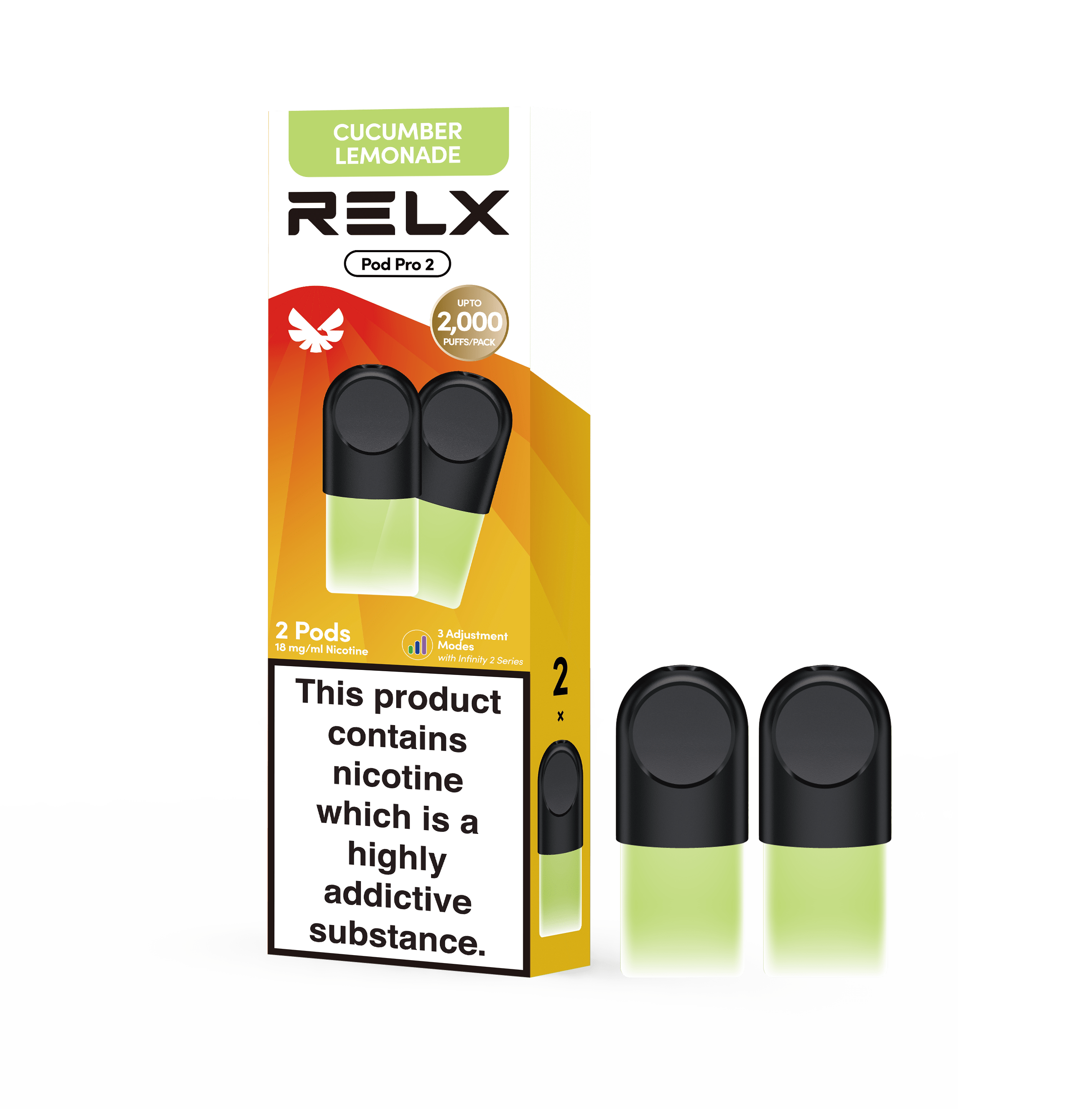 RELX Pod Pro Cucumber Lemonade Pods | Fresh Vape | RELX Official
