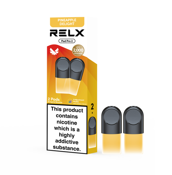 RELX Pod Pro refill vape pods product image, compatible prefilled pod cartridges for RELX Pod Pro devices.
