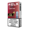 RELX Ultra Pod in Cherry Cola flavor, 18mg/ml single pod packaging.