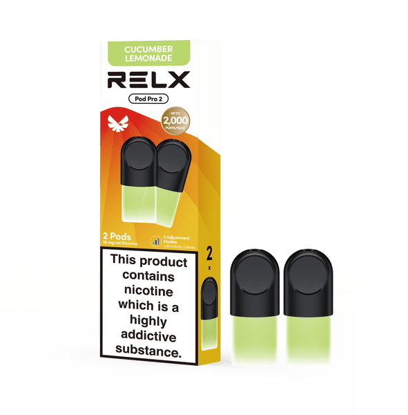  RELX Global E-cigrette Vape RELX Pod Pro Cucumber Lemonade Price Us 11.40 1.8% Nicotine  
