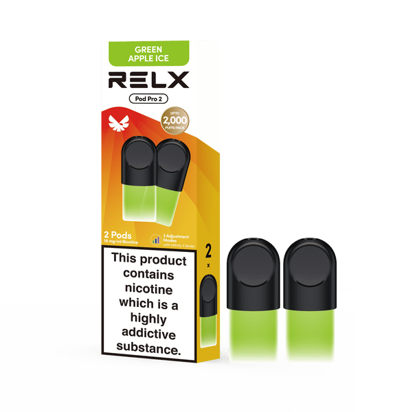 Shop New Year Deals on RELX Pod Pro | RELX Global Official RELX Pod Pro 1.80% / Fruit / Green Apple Ice
