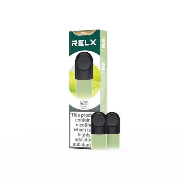 RELX Official | RELX Pod Pro - Vape Pods With Rich Flavors RELX Pod Pro (Autoship) 1.8% / Green Melon / 2-Packed
