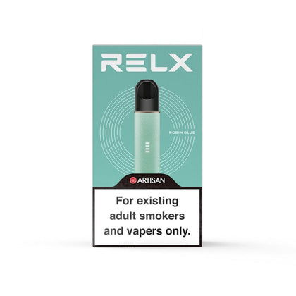 RELX Global Vape Pen RELX Artisan Device Robin Blue  European leather Package The Highest Quality of RELX Vape 